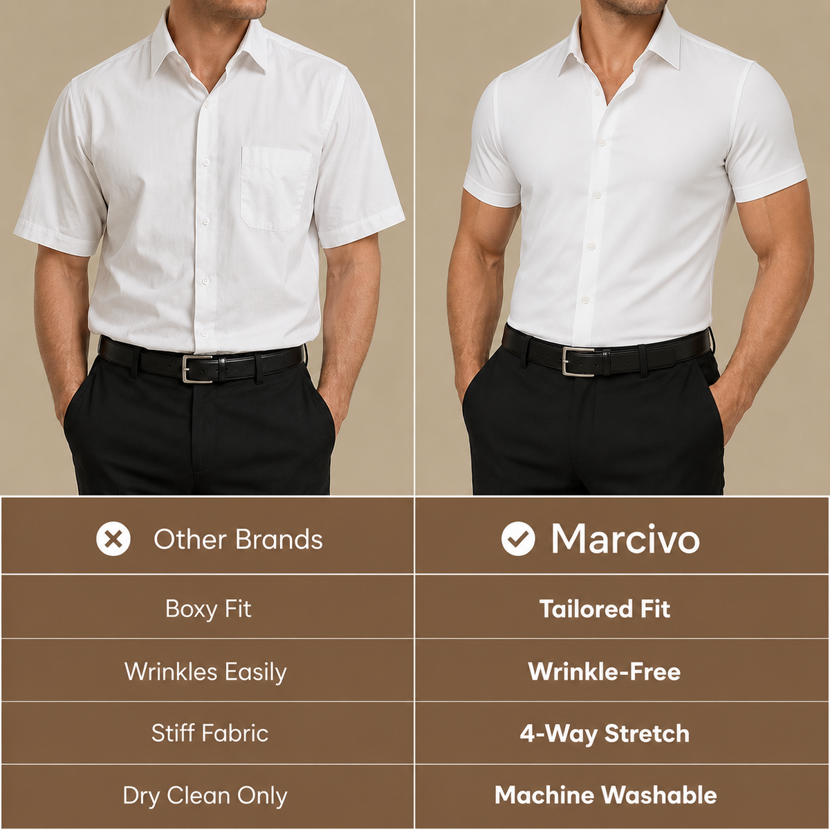 Camicia Elasticizzata Aderente