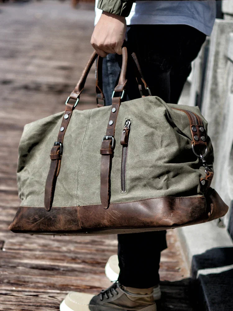 Borsa da Viaggio Kingsley in Tela e Pelle