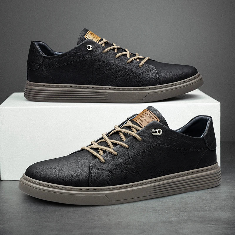 Sneaker Oxford in Pelle