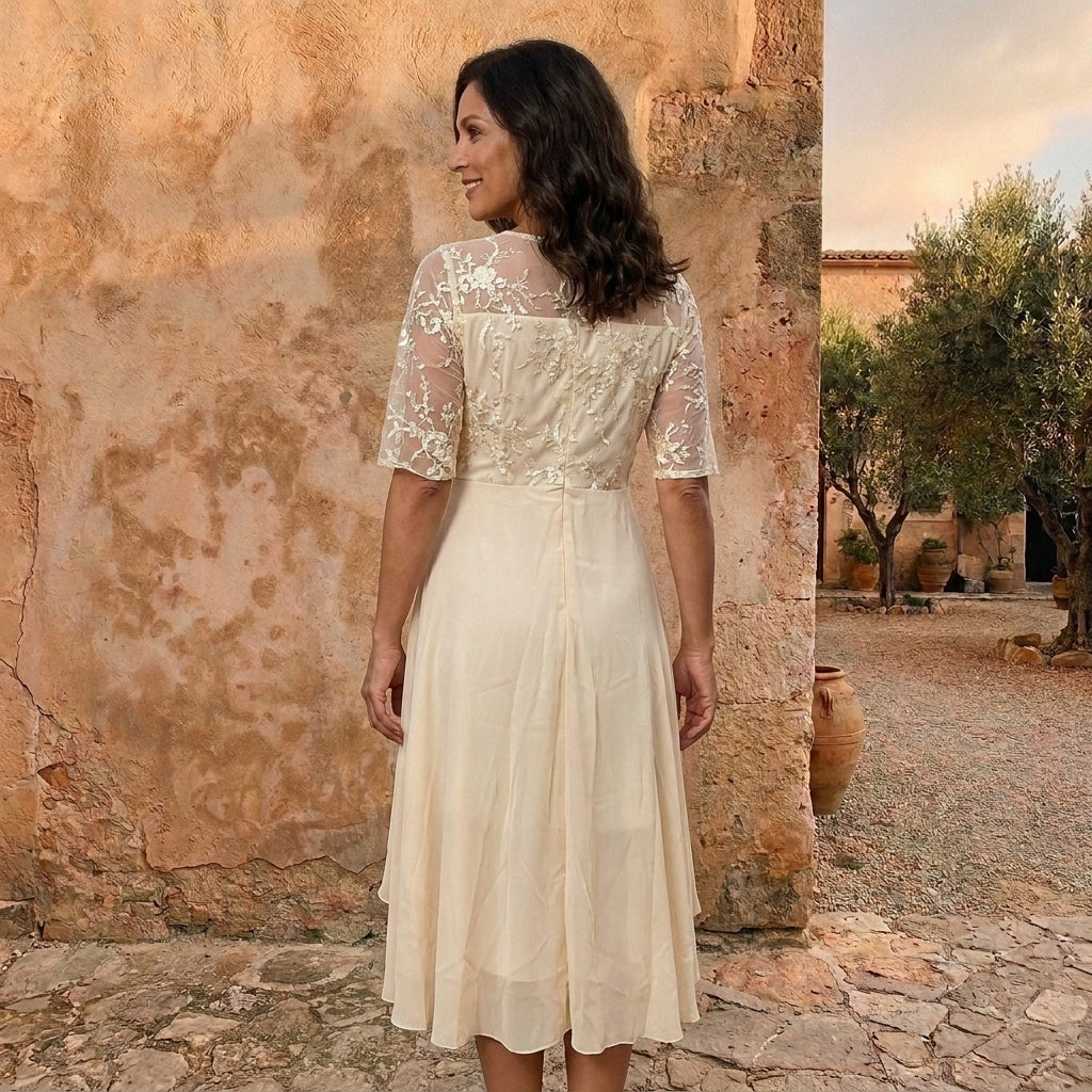 LOLA CASTELL | ABITO IN CHIFFON ELEGANTE