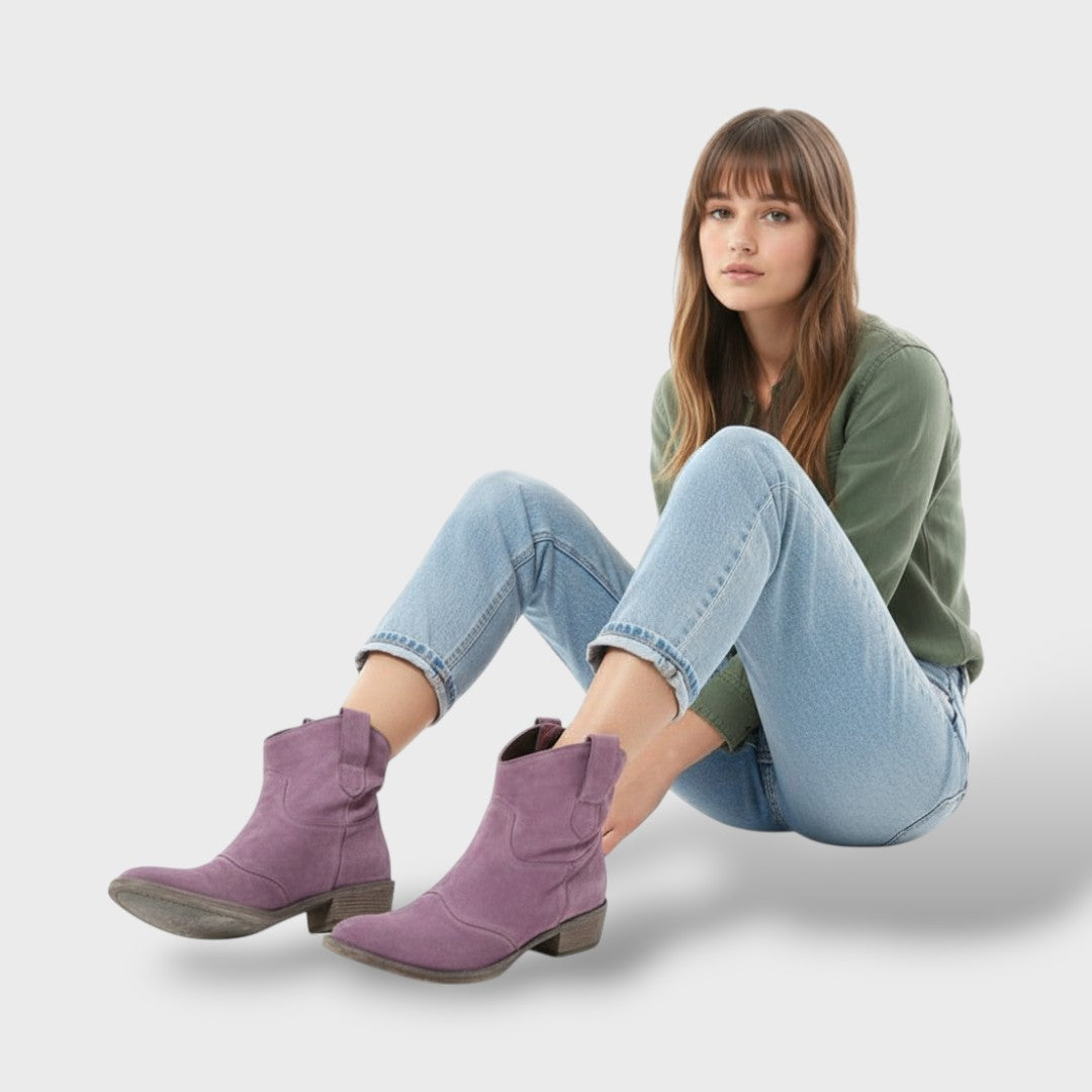 Stivaletti Cowboy Vintage per Donna