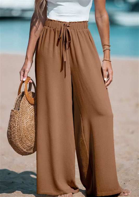 Pantaloni da spiaggia comodi a gamba larga