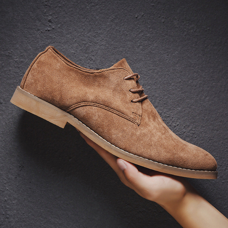 Scarpe Oxford in Camoscio Roma