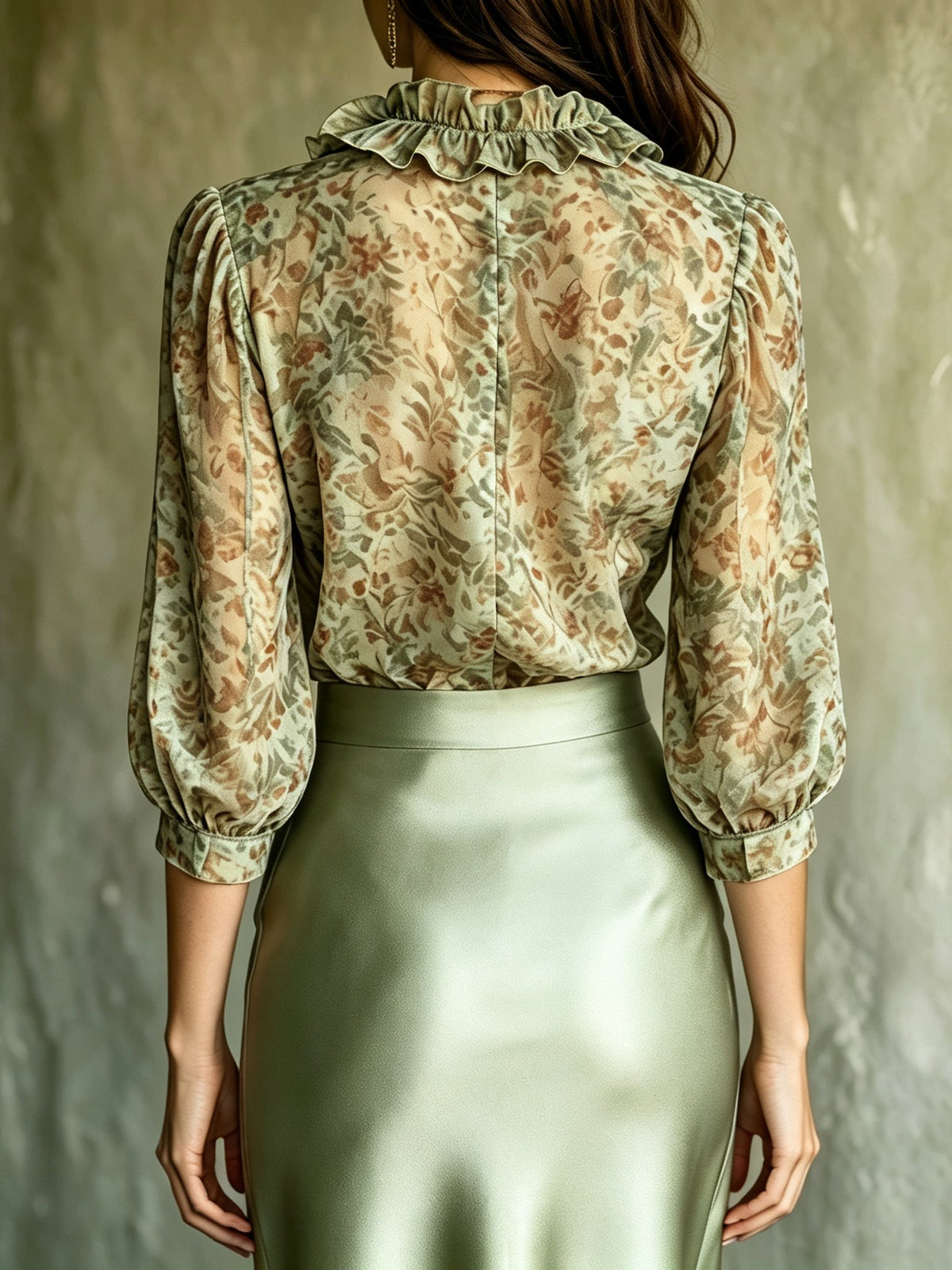 REAL | Blusa elegante e gonna in raso – edizione esclusiva