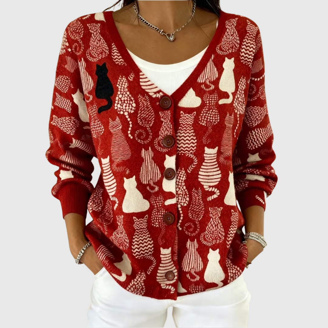 Vittoria | Cardigan a Maglia con Bottoni