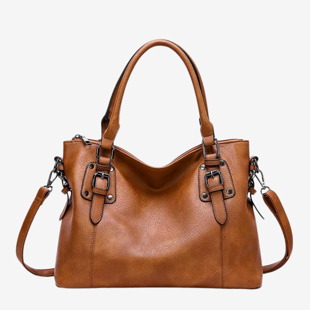 Borsa a tracolla marrone Lydia