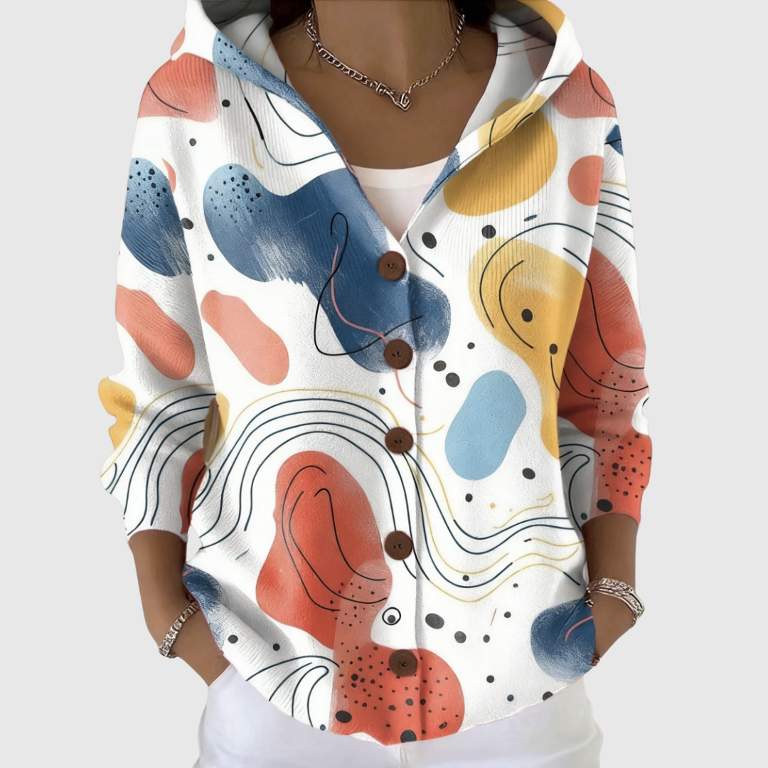 Stella | Cardigan a Maglia con Cappuccio