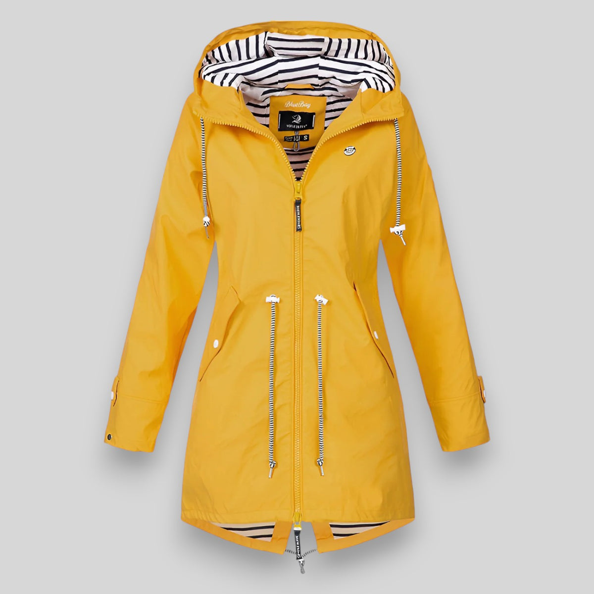 REAL | Impermeabile Lungo Elegante con Cappuccio