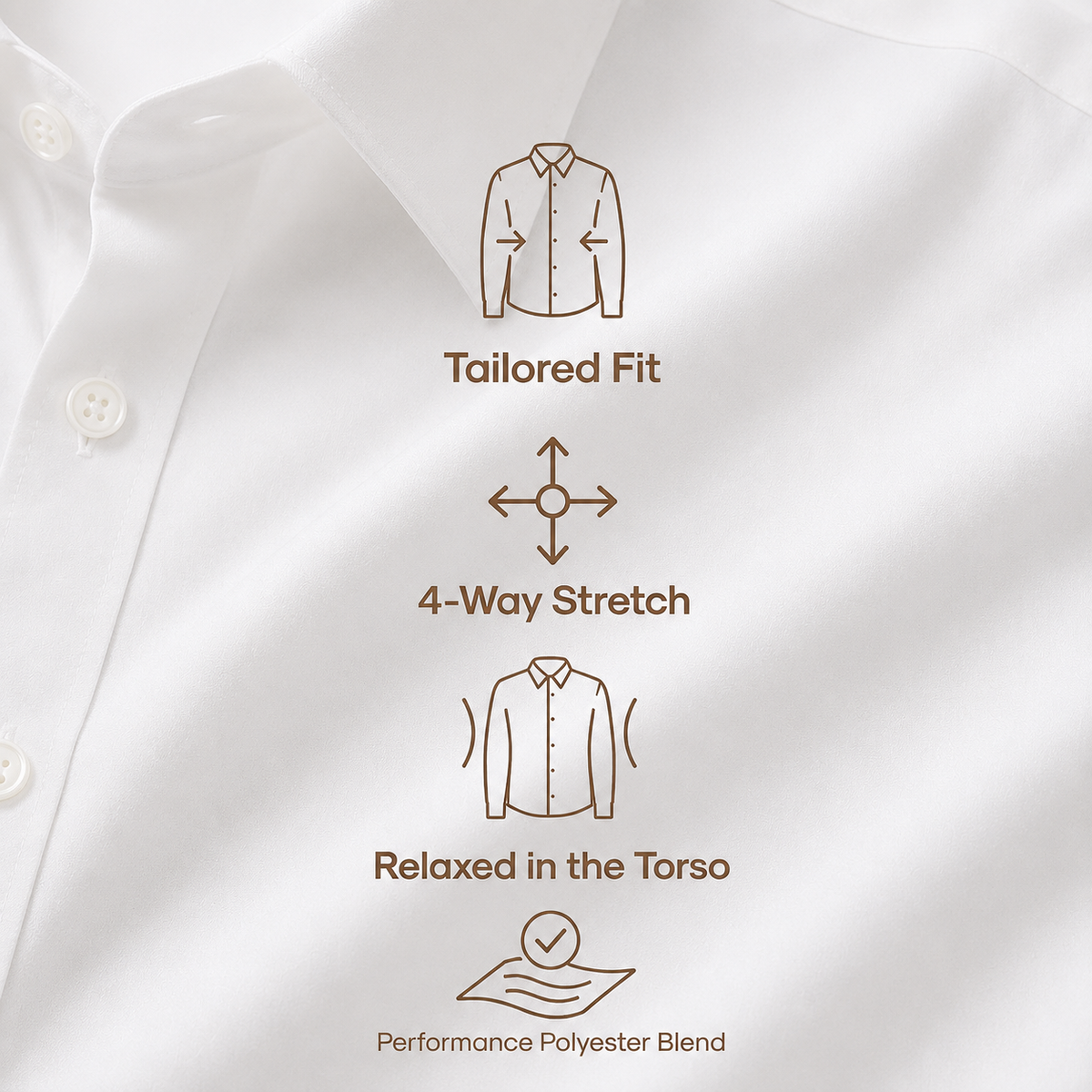 Camicia Elasticizzata Aderente