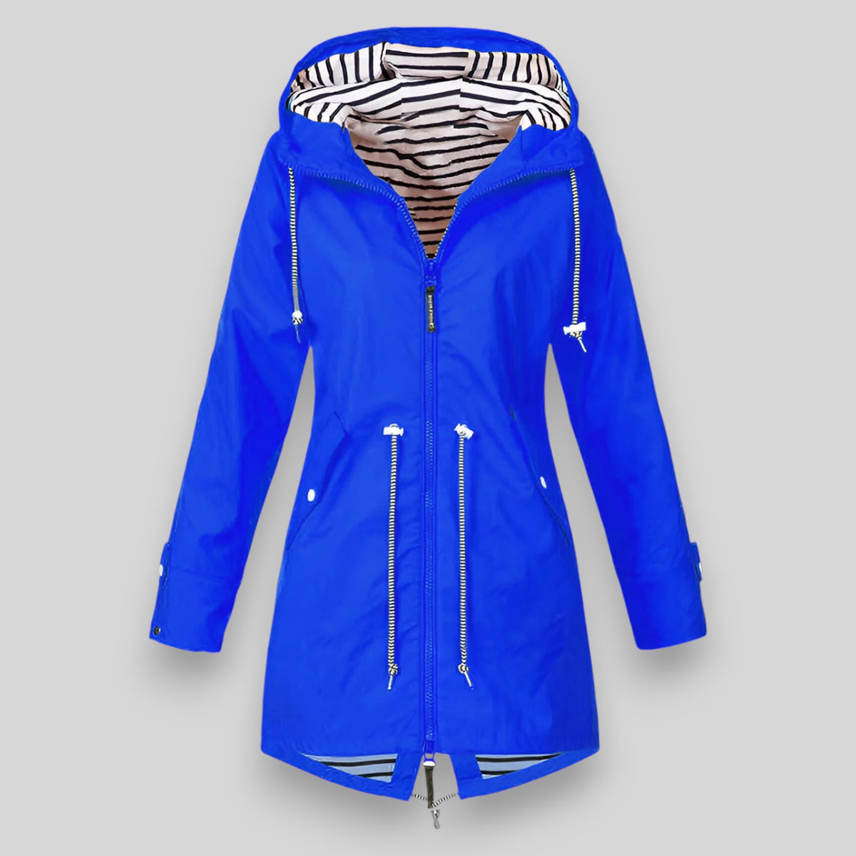 REAL | Impermeabile Lungo Elegante con Cappuccio