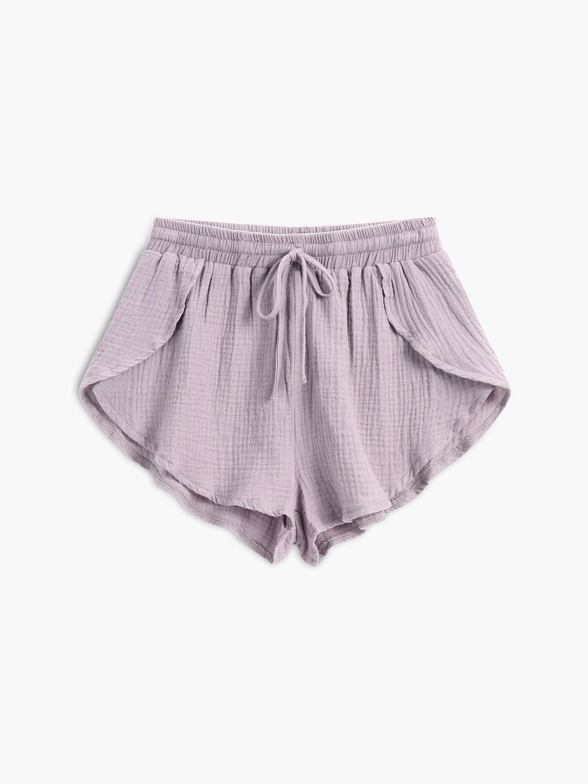 Completo minimalista due pezzi con collo e pantaloncini