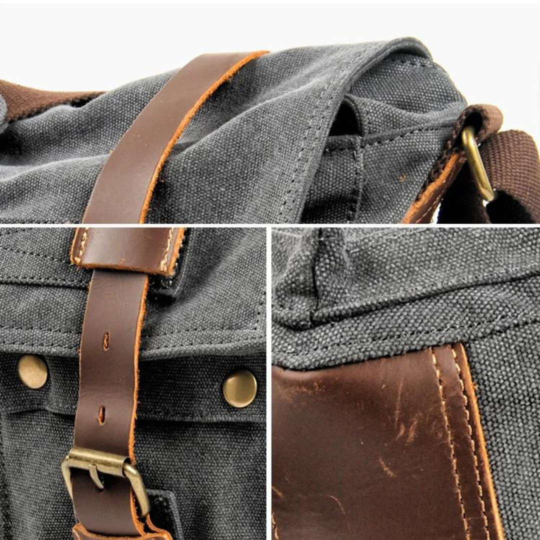 Borsa da Viaggio Kingsley in Tela e Pelle