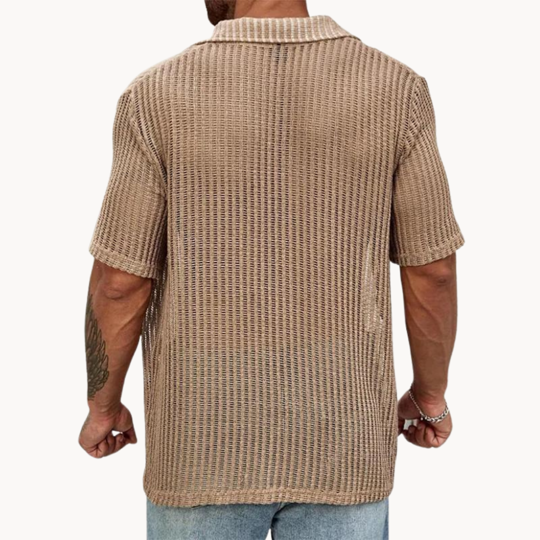 Rodrigo | Camicia traforata a maniche corte