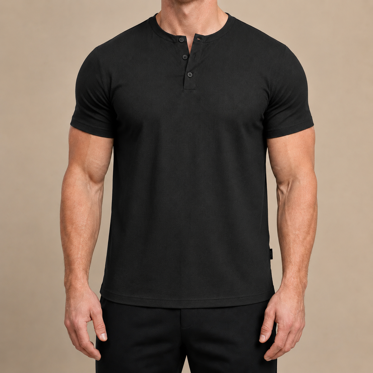 Maglia Henley Aderente
