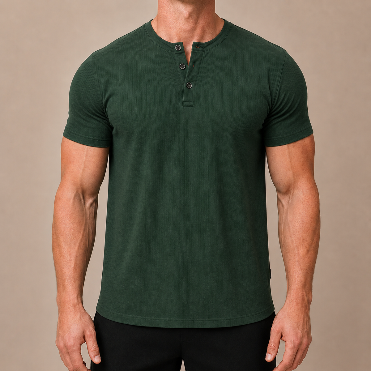 Maglia Henley Aderente