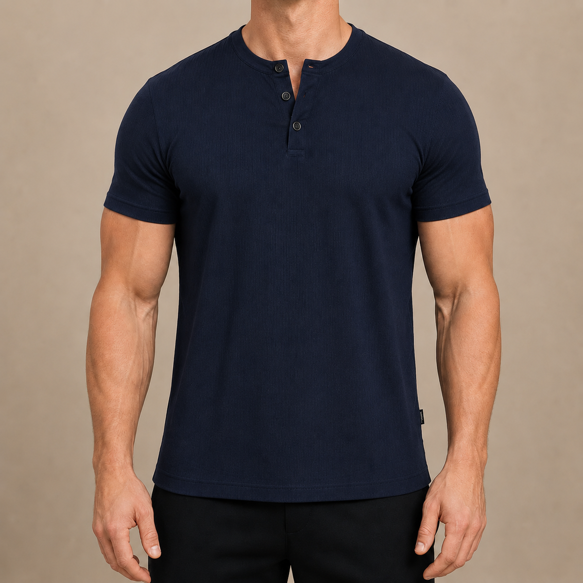 Maglia Henley Aderente