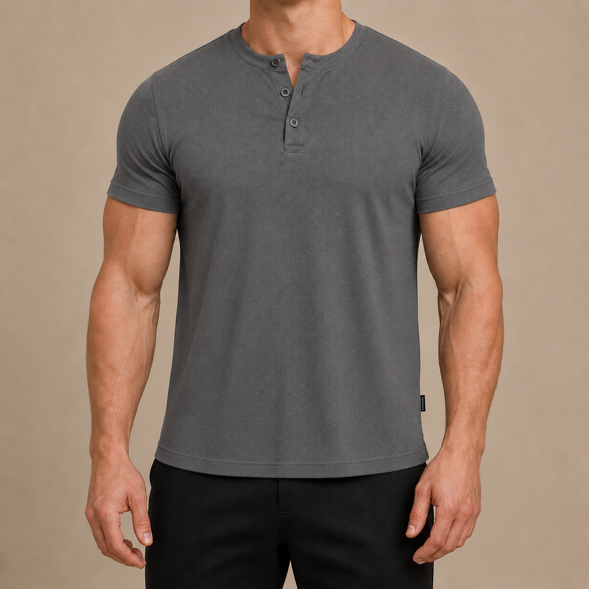 Maglia Henley Aderente