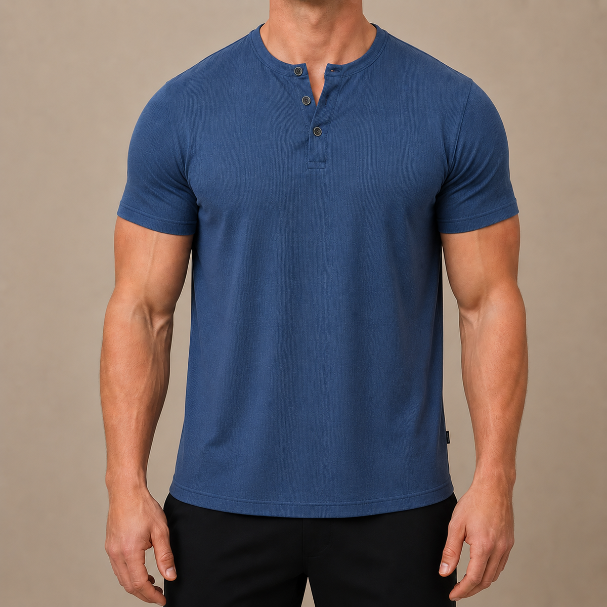 Maglia Henley Aderente