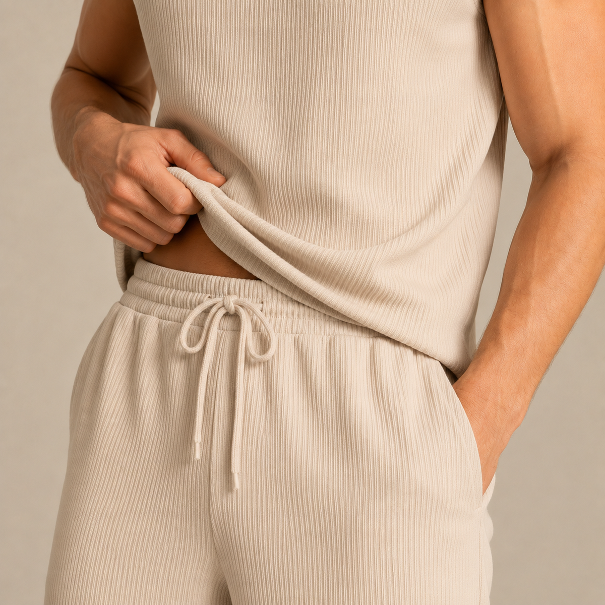 Completo in Maglia Senza Maniche