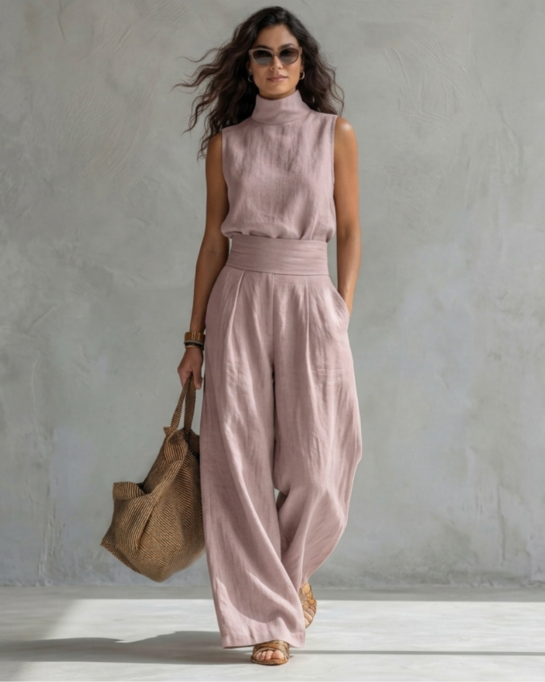 Maria | Completo con pantalone palazzo e top