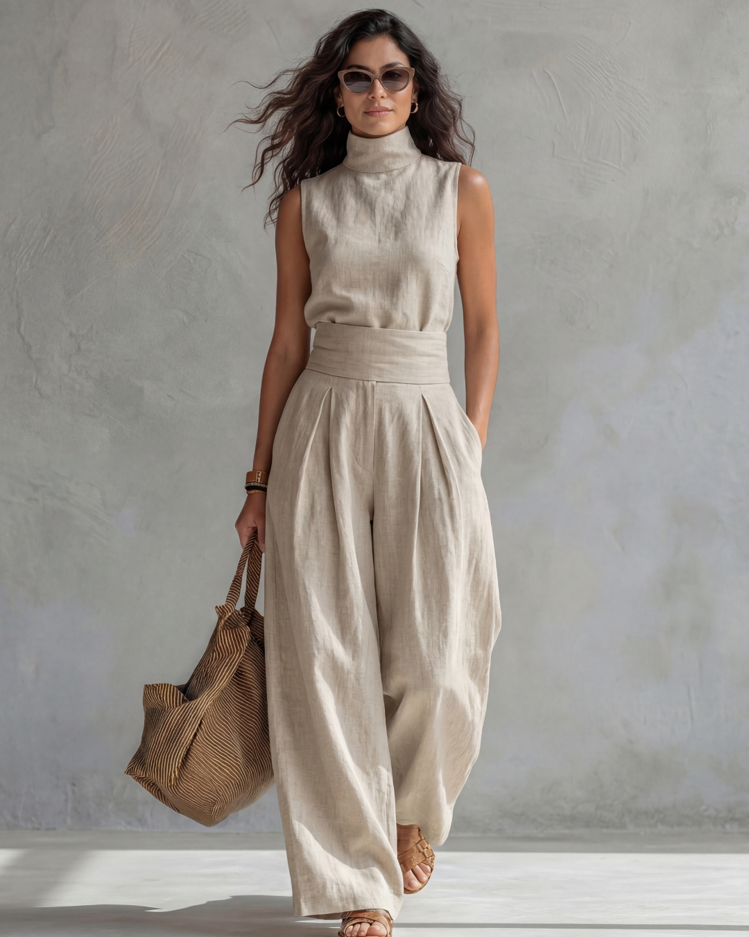 Maria | Completo con pantalone palazzo e top