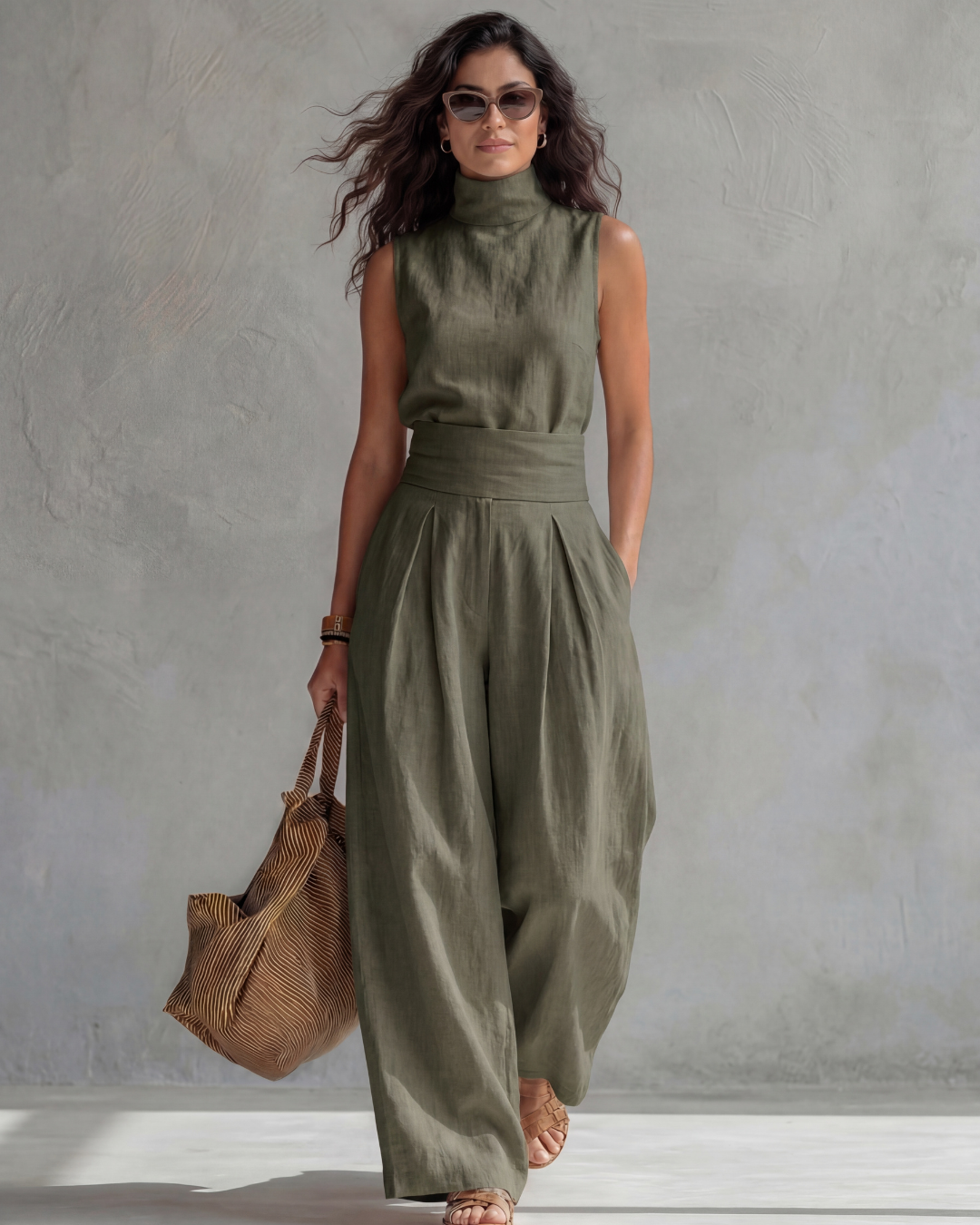 Maria | Completo con pantalone palazzo e top