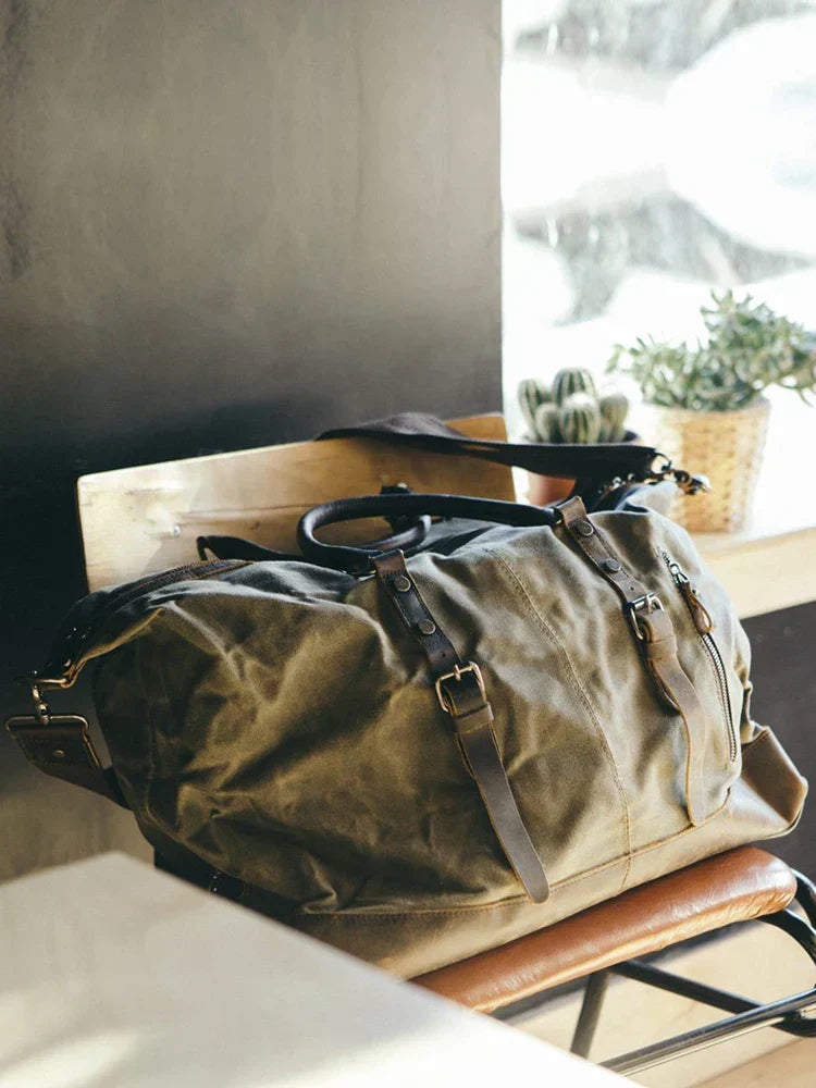 Borsa da Viaggio Kingsley in Tela e Pelle