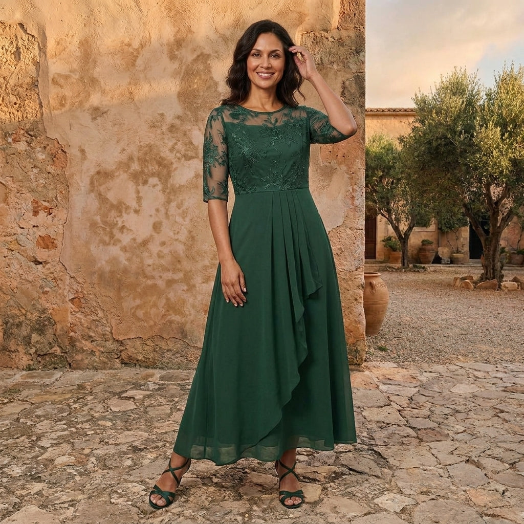 LOLA CASTELL | ABITO IN CHIFFON ELEGANTE