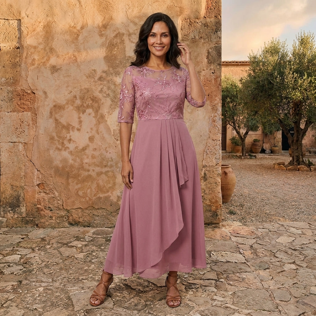 LOLA CASTELL | ABITO IN CHIFFON ELEGANTE
