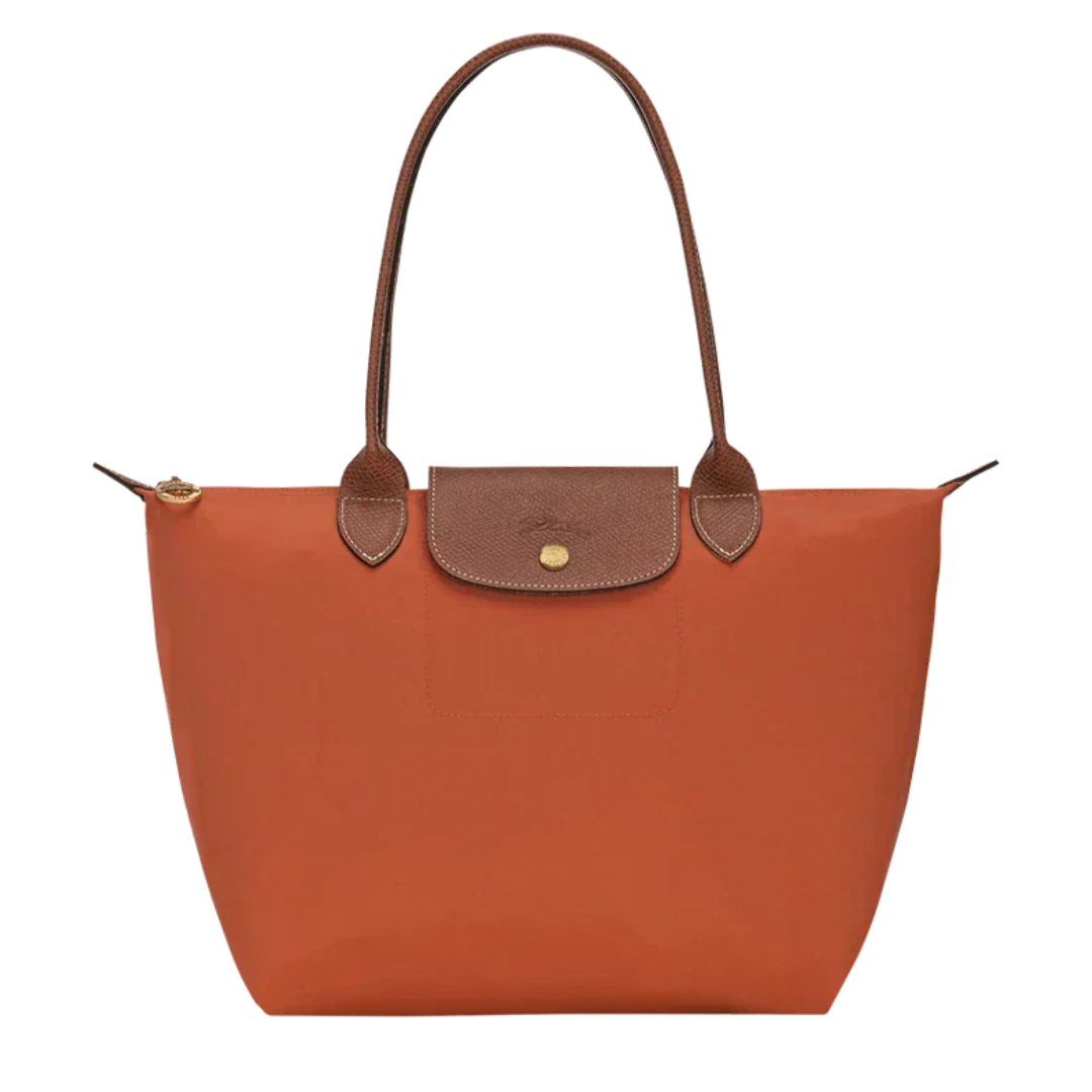 Borsa grande Le Pliage, arancione mattone