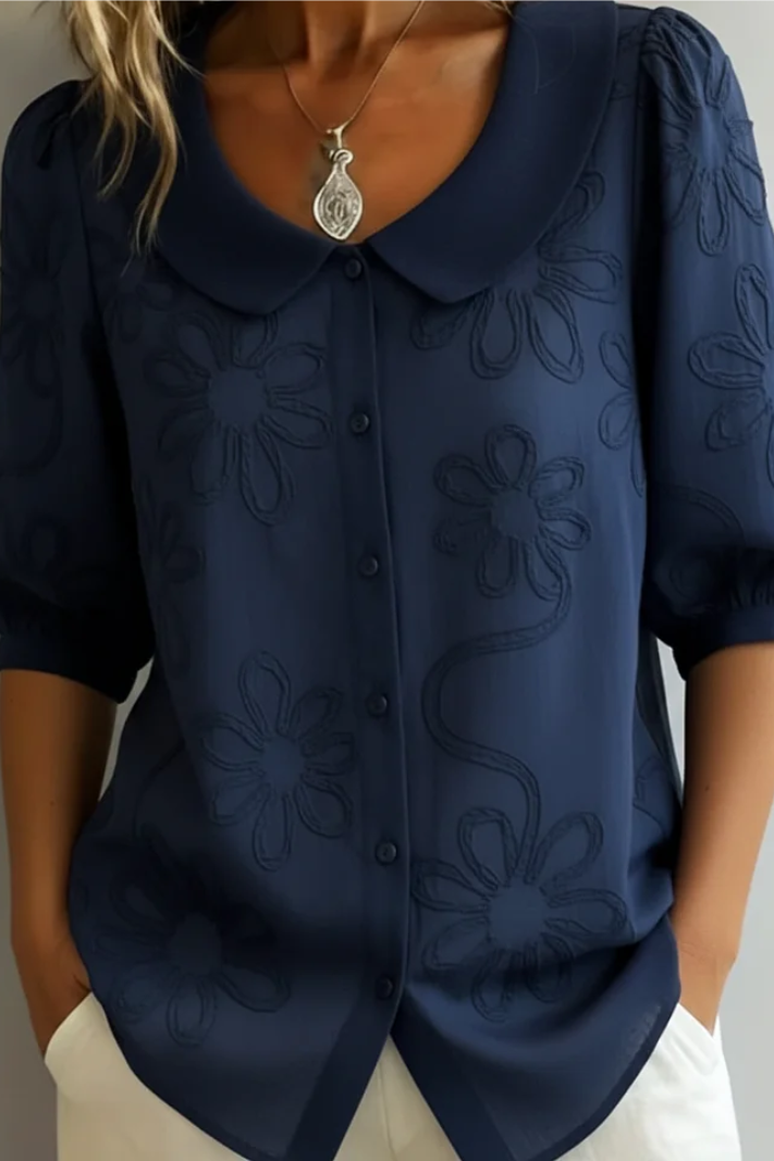 Elegante blusa floreale