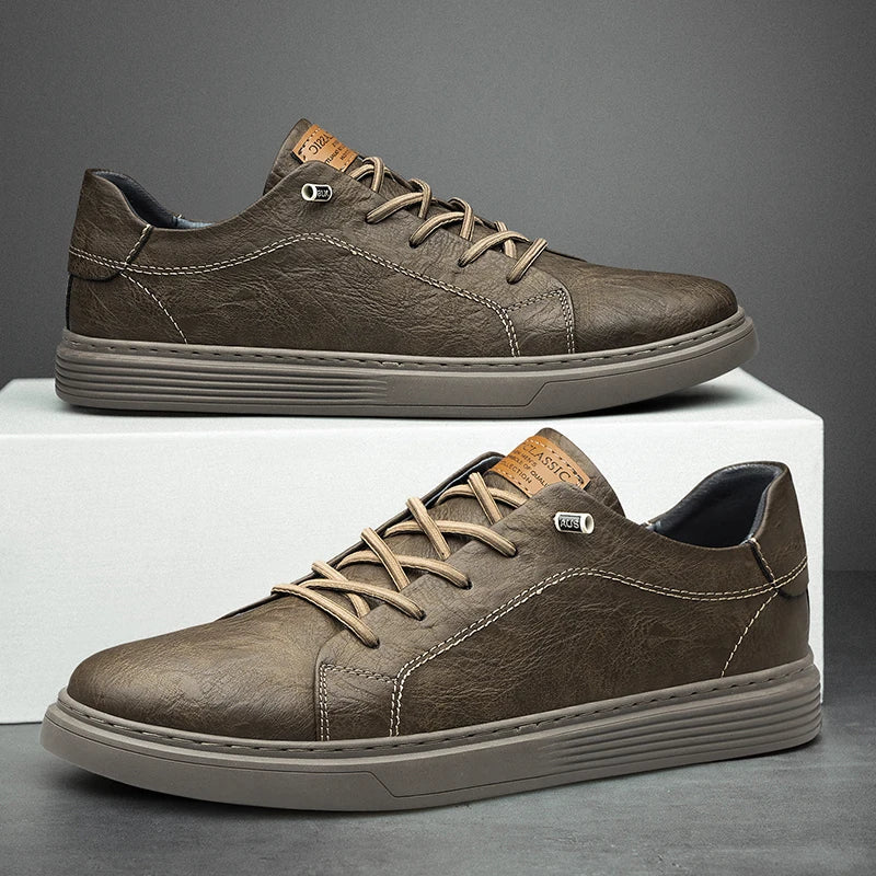 Sneaker Oxford in Pelle