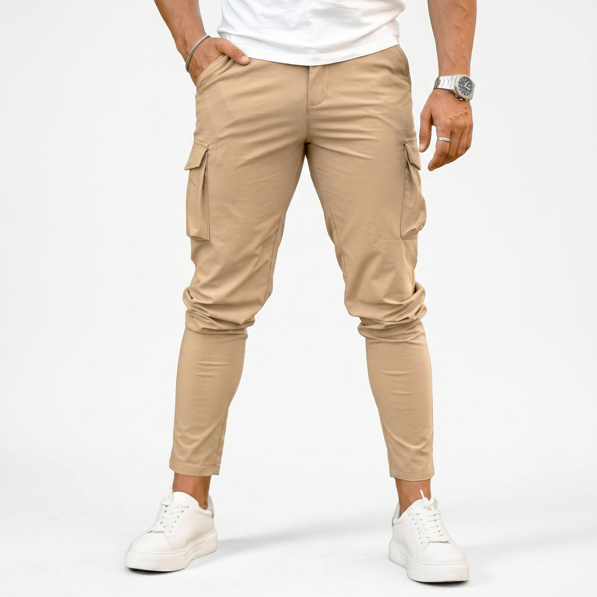 Franco Pantaloni Cargo - Kaki