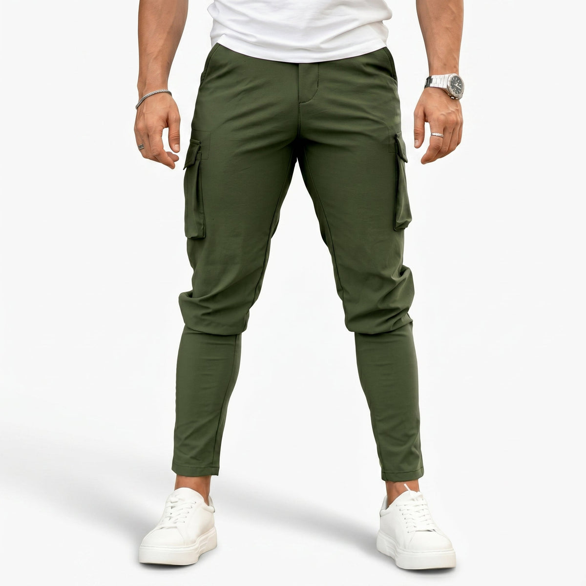 Franco Pantaloni Cargo - Verde