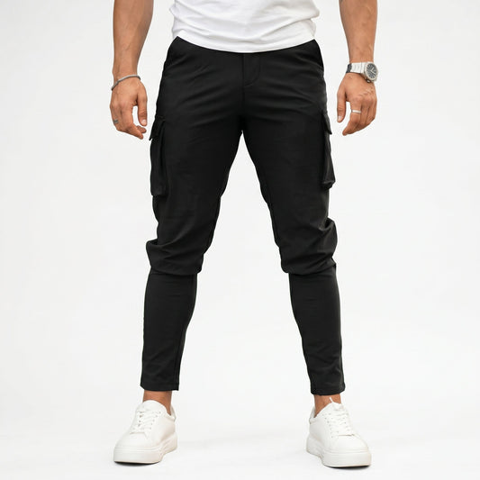 Franco Pantaloni Cargo - Nero