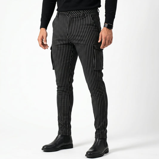 Vittorio Pantaloni Slim Fit - Nero