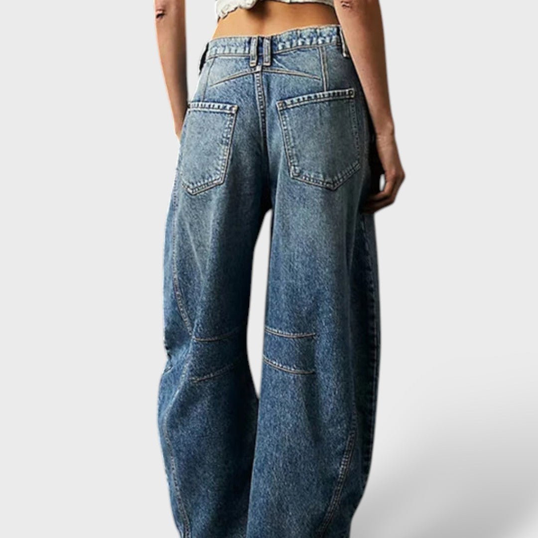 Jeans Donna a Gamba Larga