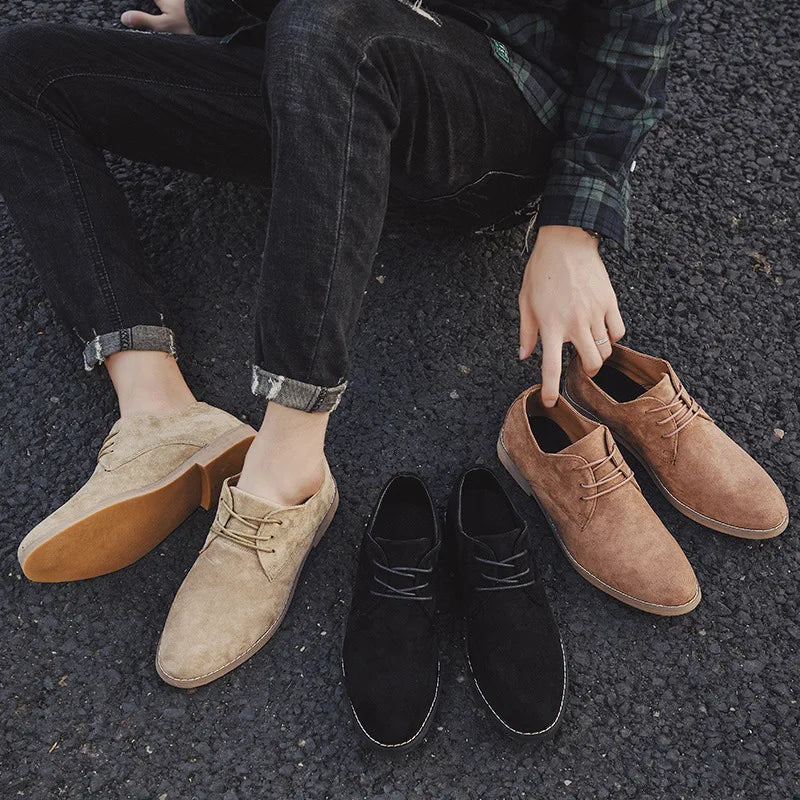 Scarpe Oxford in Camoscio Roma