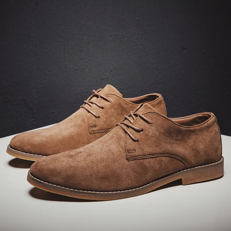 Scarpe Oxford in Camoscio Roma