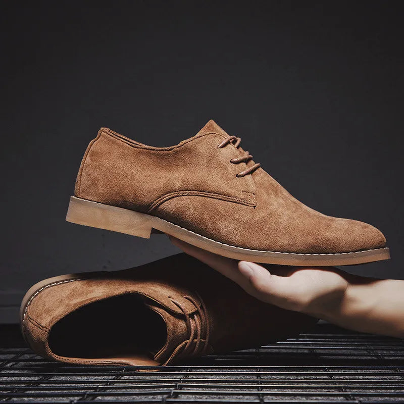 Scarpe Oxford in Camoscio Roma