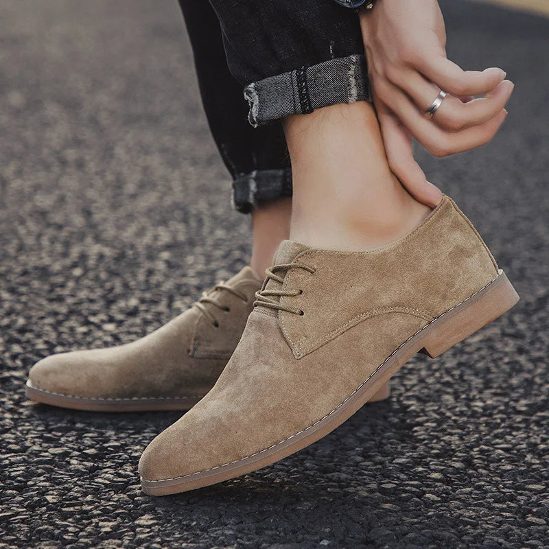 Scarpe Oxford in Camoscio Roma
