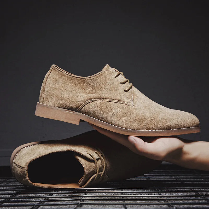 Scarpe Oxford in Camoscio Roma