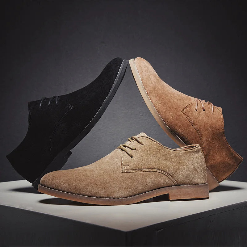 Scarpe Oxford in Camoscio Roma