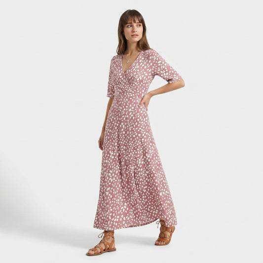 COLETTE | ELEGANTE ABITO MIDI A POIS CHE VALORIZZA LA FIGURA