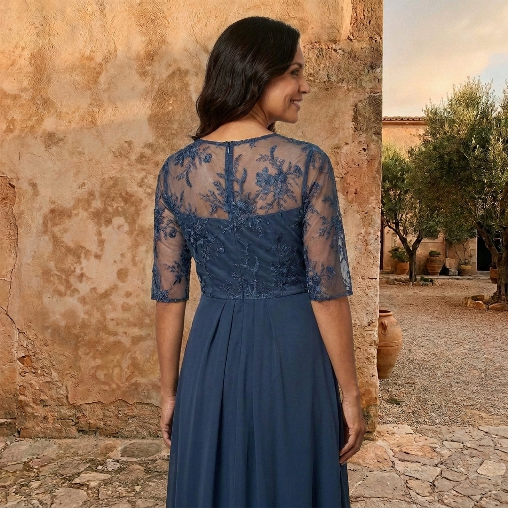 LOLA CASTELL | ABITO IN CHIFFON ELEGANTE