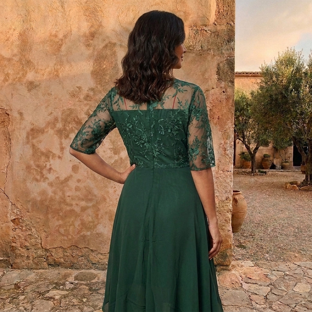 LOLA CASTELL | ABITO IN CHIFFON ELEGANTE