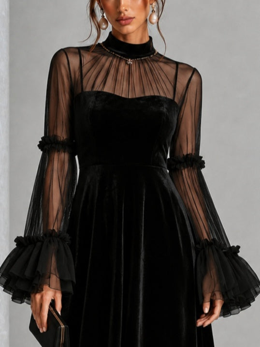 REAL | Abito midi in velluto – Edizione esclusiva
