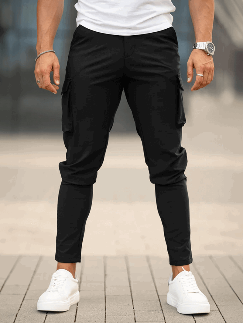 Franco Pantaloni Cargo - Nero