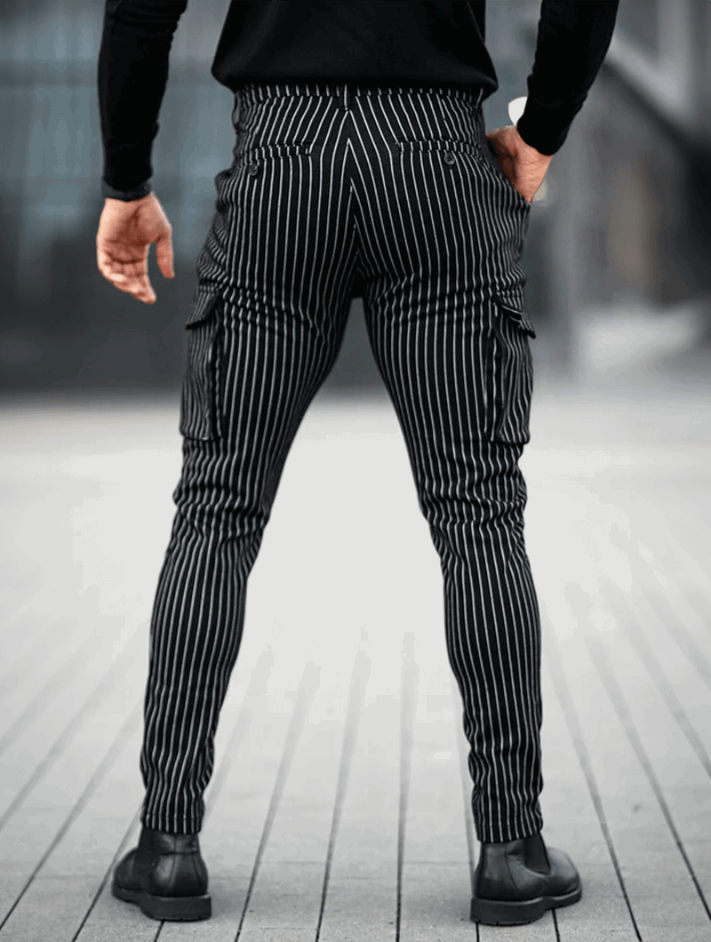 Vittorio Pantaloni Slim Fit - Nero