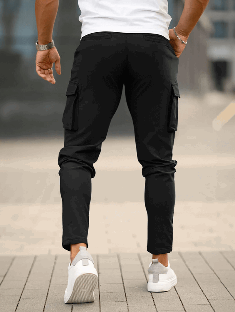 Franco Pantaloni Cargo - Nero
